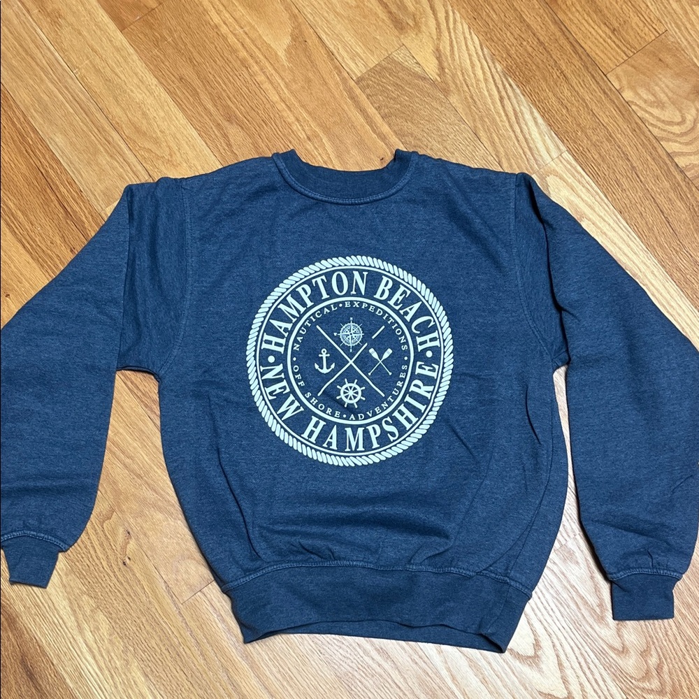 Hampton Beach New Hampshire Blue Sweater